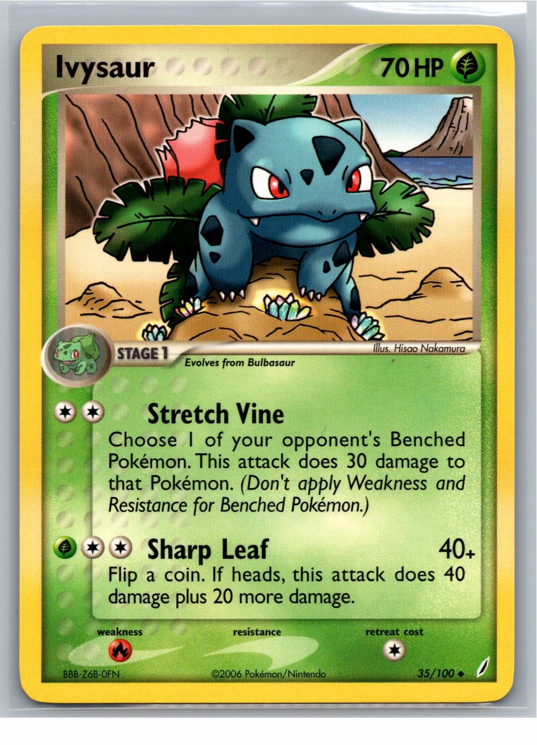 Ivysaur Uncommon Crystal Guardians 35/100 NM