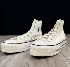 Converse Chuck Taylor All Star Lift Hi White Black Platform Women s Size 8 NEW