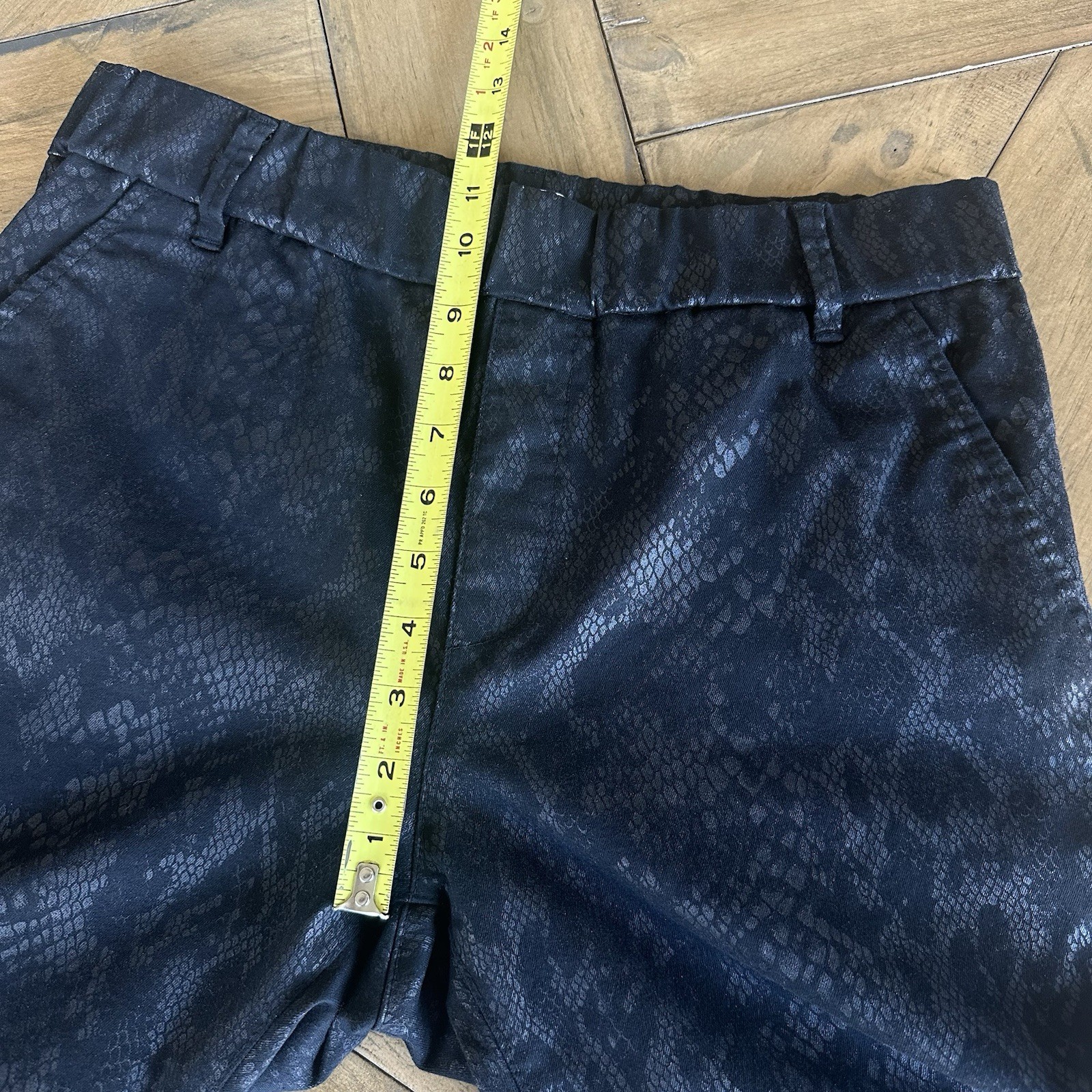 Bevy Flog Dafna Black Python Stretchy Pull On Ela… - image 7