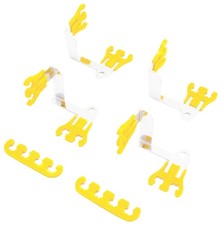 Sbc Spark Plug Wire Race Wire Looms Dividers Separators Holders 7-8.5mm - Yellow Sbc Spark Plug Wire Race Wire Looms Dividers Separators Holders 7-8.5mm - Yellow