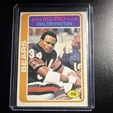 Topps 1978 Walter Payton #200 Chicago Bears All-Pro Football Card NFL