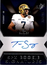 2014 SPx Rookie Signatures /299 Tom Savage #106 Rookie Auto RC Pittsburgh