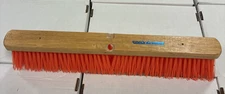 PRO SOURCE #182-24, Stiff Orange Push Broom Head, 24" Wide