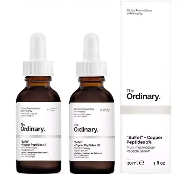 2PCS The Ordinary Buffet+Copper Peptides 1% 30ml Multi Technology Peptide Serum
