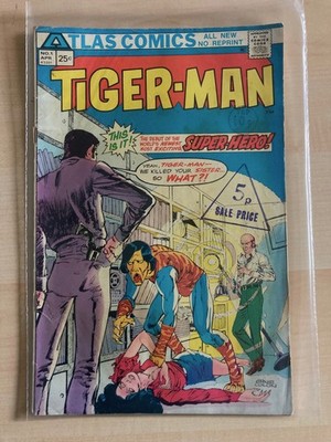 Atlas Comics, Tiger-Man, # 1, April 1975, Z 3