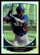 2013 Bowman Chrome Jairo Beras Rookie Texas Rangers #BCP105