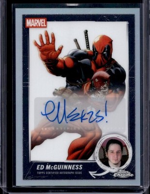 2025 Topps Chrome Deadpool #MCBA-EMC Deadpool & Headpool Ed McGuinness Auto