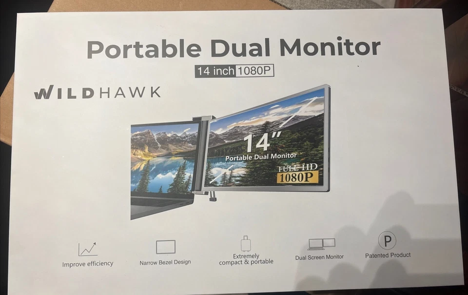 Hyangin S8 14" Dual Triple Monitor Laptop Screen Extender Portable Ultra Slim - Image 4 of 4