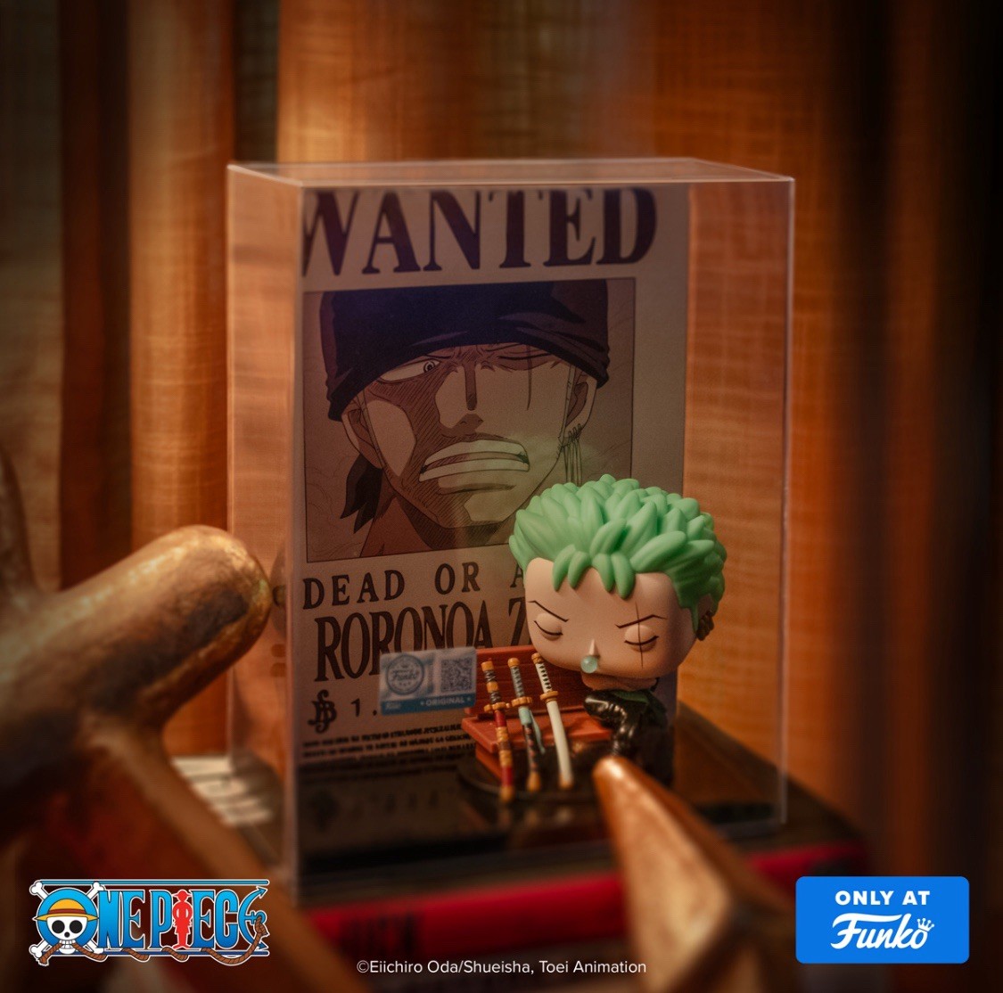 Funko Pop! Roronoa Zoro Wanted Poster #2124 One Piece Exclusive Vinyl