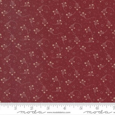 Moda Fabrics Back to Basics Kansas Trouble Quilters - 9721-13 Red Pepper BTY
