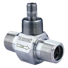 Blancett B110-750-1/2 Flowmeter, Turbine, 15 Gpm, 1/2 In Mnpt