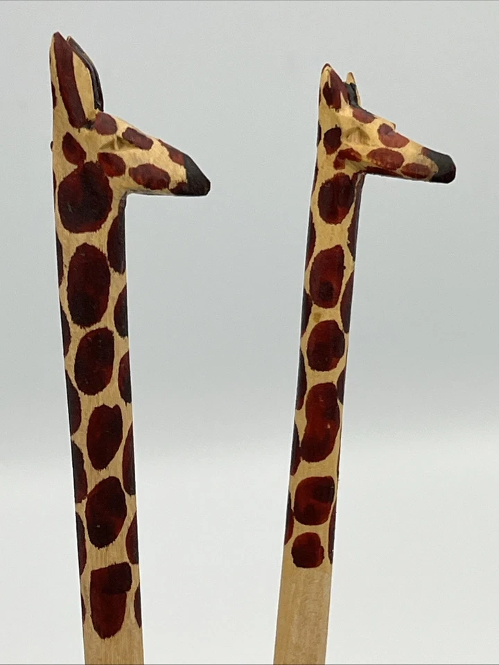 Utensilios de madera hechos a mano para animales palillos abridor de letras tono Foto 3 de 4