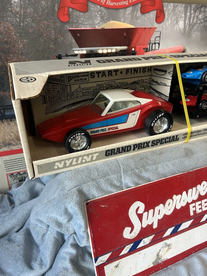 Vintage NYLINT Grand Prix Special Pressed Steel No. 6840 MIB & NOS - Image 3 of 4