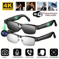 2026 4K Smart Glasses Video Recording Open-Ear Headset AI Translation Sunglasses