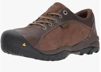 KEEN Utility Women's Sante Fe Low Steel Toe ESD Work Shoes Brown Size 5 Wide US