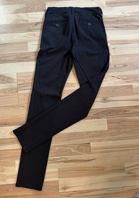 American Eagle Outfitters Women's Black Stretch Dress Pants Flat Front Solid
