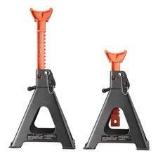 Kffkff 6 Ton Jack Stands Pair Adjustable 14.6-22.8 Double Lock Steel Blackoran