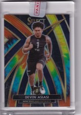 Devin Asiasi 2019 Panini Select #317 XRC Prizm Tie-Dye /25 New England Patriots