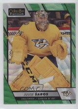 2023-24 O-Pee-Chee Platinum Emerald Surge 6/10 Juuse Saros #88 0c3