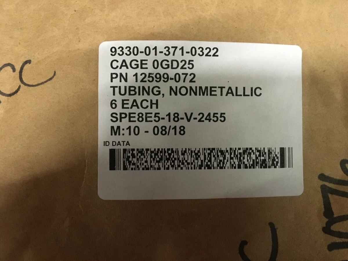 Oshkosh 12599-072 Nonmetallic Tubing NSN:9330-01-371-0322 | eBay