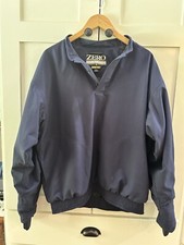 Zero Restriction Gore Tex Traveler Navy Pullover Wind Golf Rain Jacket Men  s Med