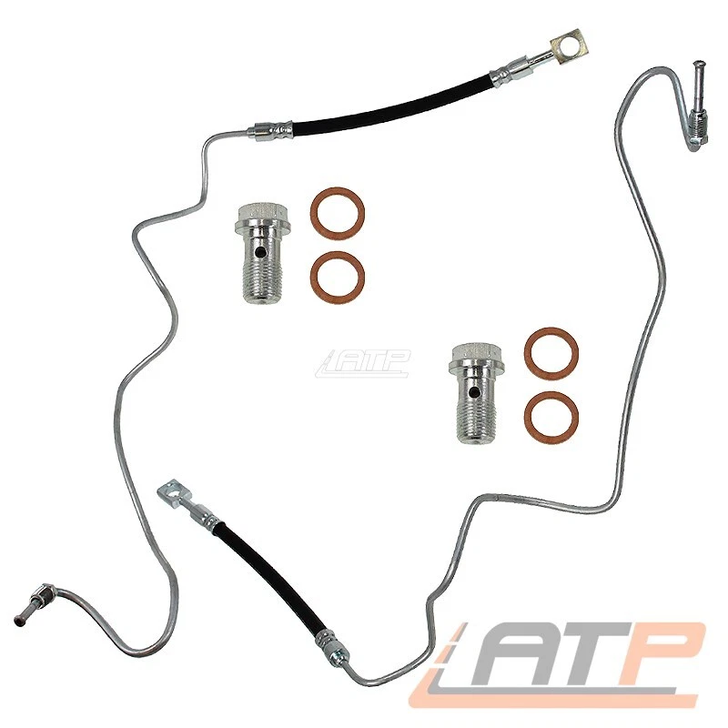 2x BREMSLEITUNG HINTEN HINTERACHSE LINKS RECHTS FÜR VW BORA GOLF 4 1J 1.4-2.3