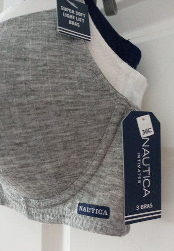 Womens Nautica Intimates 3 pack Underwire Super Soft Bras NT9733 Size 36C NWT - Picture 4 of 9