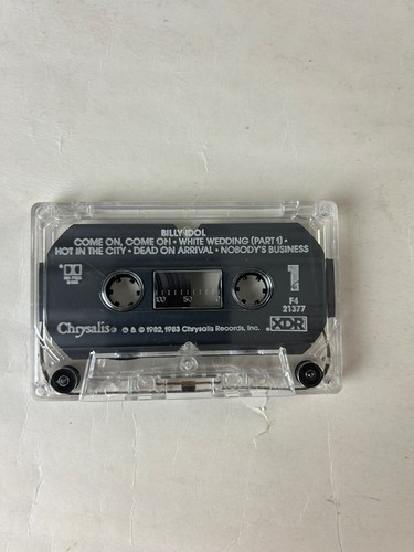 Billy Idol 1982 Self Titled Cassette Tape Come On Come On White Wedding - Picture 4 of 15