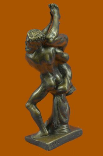 Hot Cast Miniature Austria Wresting Men Bronze Artwork Signed Sculpture Artwork - 第 3/10 張圖片
