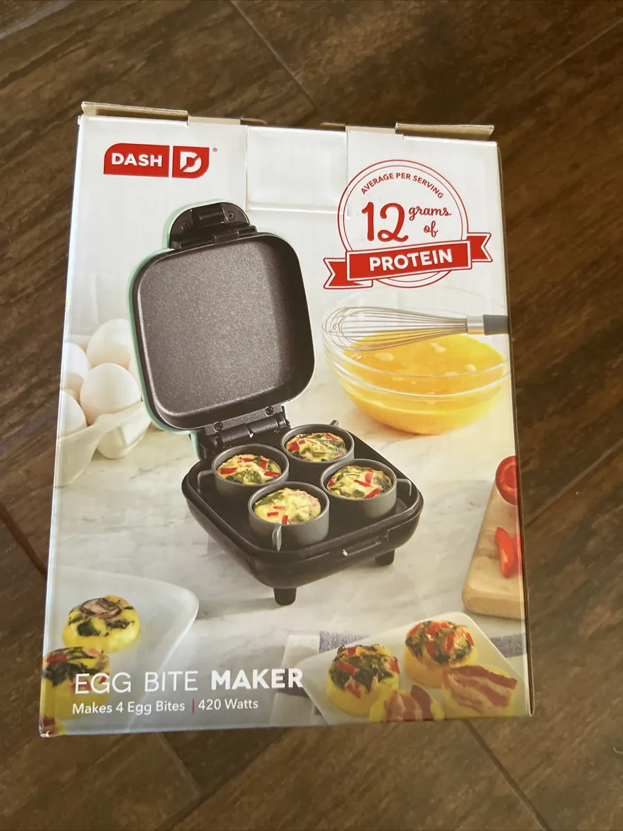 Dash Deluxe Egg Bite Maker Sous Vide Style W/ Silicone Molds breakfast  protein