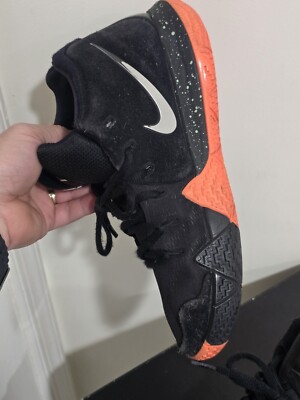Nike Kyrie 4 Black w/Silver Orange Sneakers 943806-010 Size 8.5 | eBay