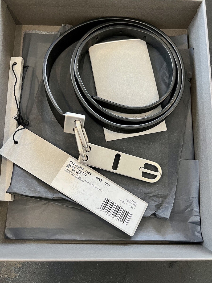 New In Box Rick Owens TECUATL RUNWAY EXTRA LONG! Black Bull
