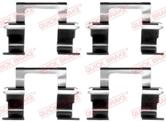Quick Brake 109-1274 ZubehöRsatz, Scheibenbremsbelag FüR Isuzu, Opel, Vauxhall-image
