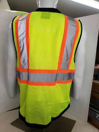 HIGH VISIBILITY BLACK SERIES Safety Vest Solid Front Mesh Back - Picture 49 of 62