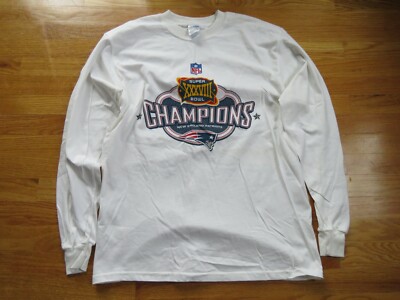 NEW ENGLAND PATRIOTS Super Bowl XXXVIII Champions LG Long Sleeve