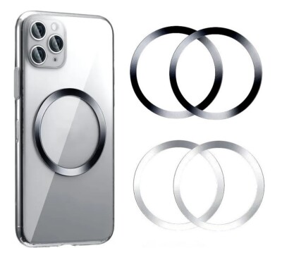 2x Magsafe Metallring magnetisch induktives Laden Ladegerät Zubehör Ring Metall