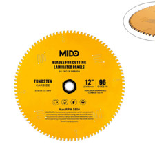 5 Pack 12 Inch 96 Teeth Circular Saw Blade With 1In Arbor For Non-Ferrous Metal