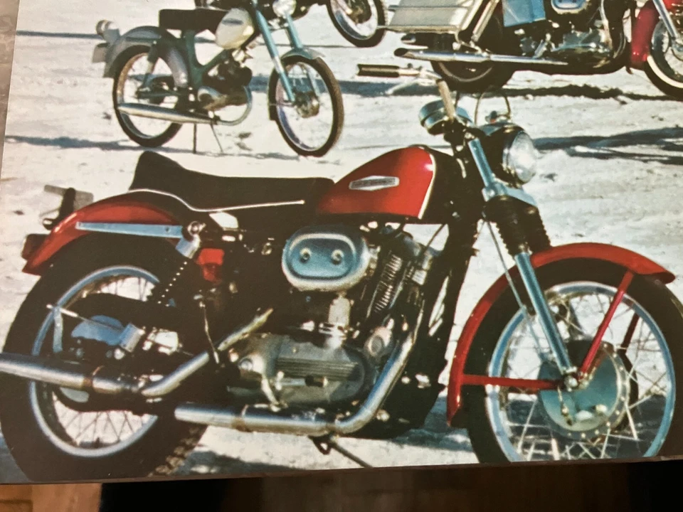 1968 Harley Davidson Line Sportster Electra Glide *Original* Motorcycle print ad Foto 3 de 4