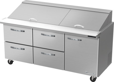 Blue Air BLMT72-D4LM-HC Mega Top 72'' Refrigerated Sandwich/Salad Prep Table,