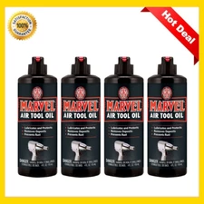 4PK Turtle Wax Marvel Mystery 53493 Air Tool Oil Lubricant, 4 oz, Multi-color