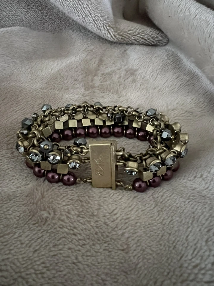 Pulsera Silpada Azul Violeta (KRB0032) Cristal Perla, Hematita y Cristal de Swarovski Foto 2 de 3