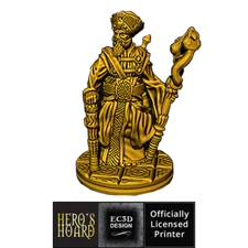 3D Printed Vizier model for Fantasy Tabletop RPG D&D Dungeons & Dragons