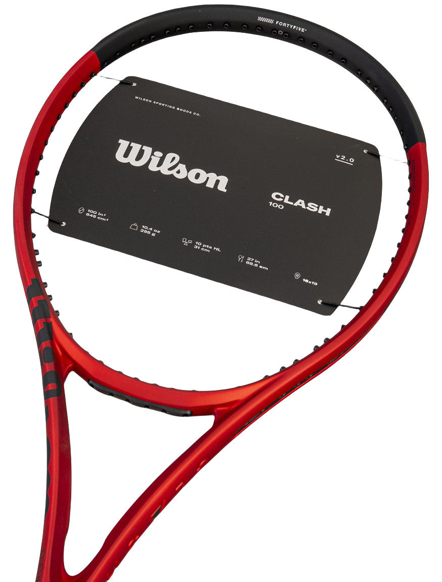 Теннисная ракетка Wilson Clash 100 V2.0 Ракетка 100sq 295g 16x19 G2, 1 шт.