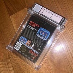 Nintendo NES Hogan's Alley 5-Screw WATA 7.5 Unpunched Hangtab CIB Black Box 