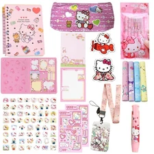 79 pcs Hello Kitty Kawaii Stationery Set, Cute School Supplies, Back To School.