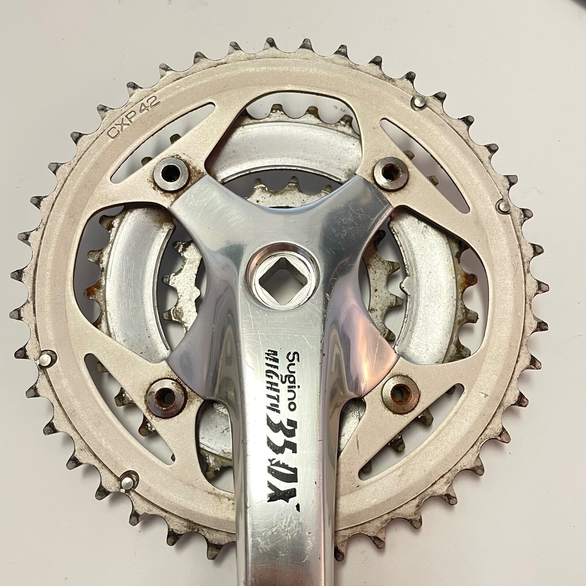 Sugino Mighty 350X 175 mm Crankset MTB 42/32/20 | eBay