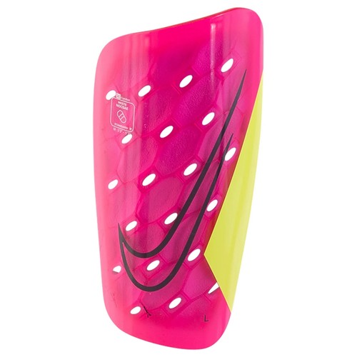 NEW Nike Mercurial Lite Shin Guard Soccer Pink Volt Black DV1771 606 - SIZE M - Picture 2 of 5