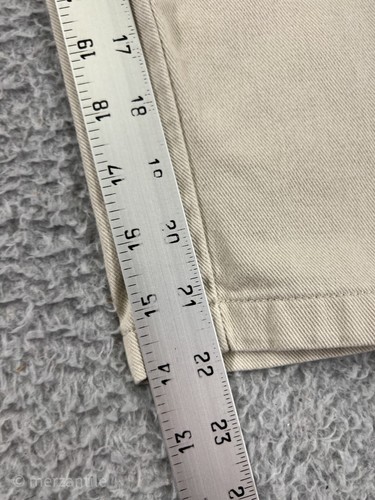 Christopher & Banks Pants Womens 12 Beige Capri 100% Cotton Twill Zip Fly Pocket - Picture 12 of 15