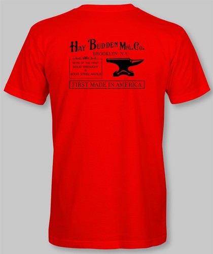Hay Budden Anvils T-Shirt Short Sleeve - anvil blacksmith forge - Picture 9 of 18