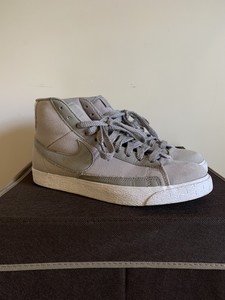 gray nike blazer high